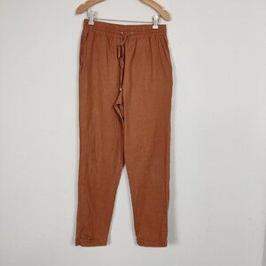 Koton Women's Pull-on Pants in Brown Size EU 38 Lightweight Summer Beach
